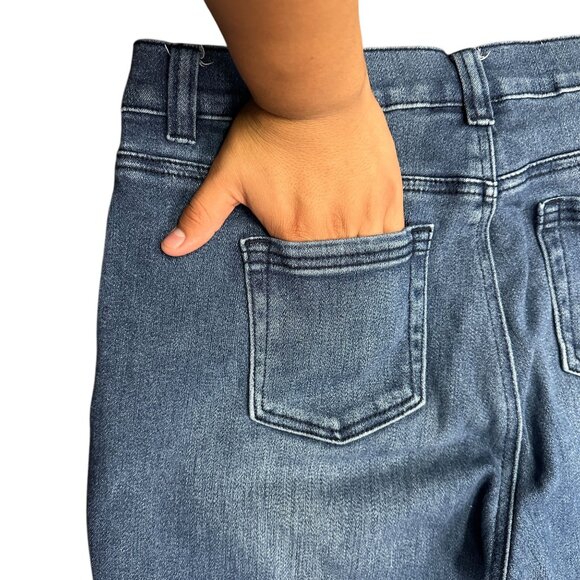 DG2 by Diane Gilman Womens 14 Bootcut Blue Jeans Medium Wash Denim Stretch - Picture 9 of 12